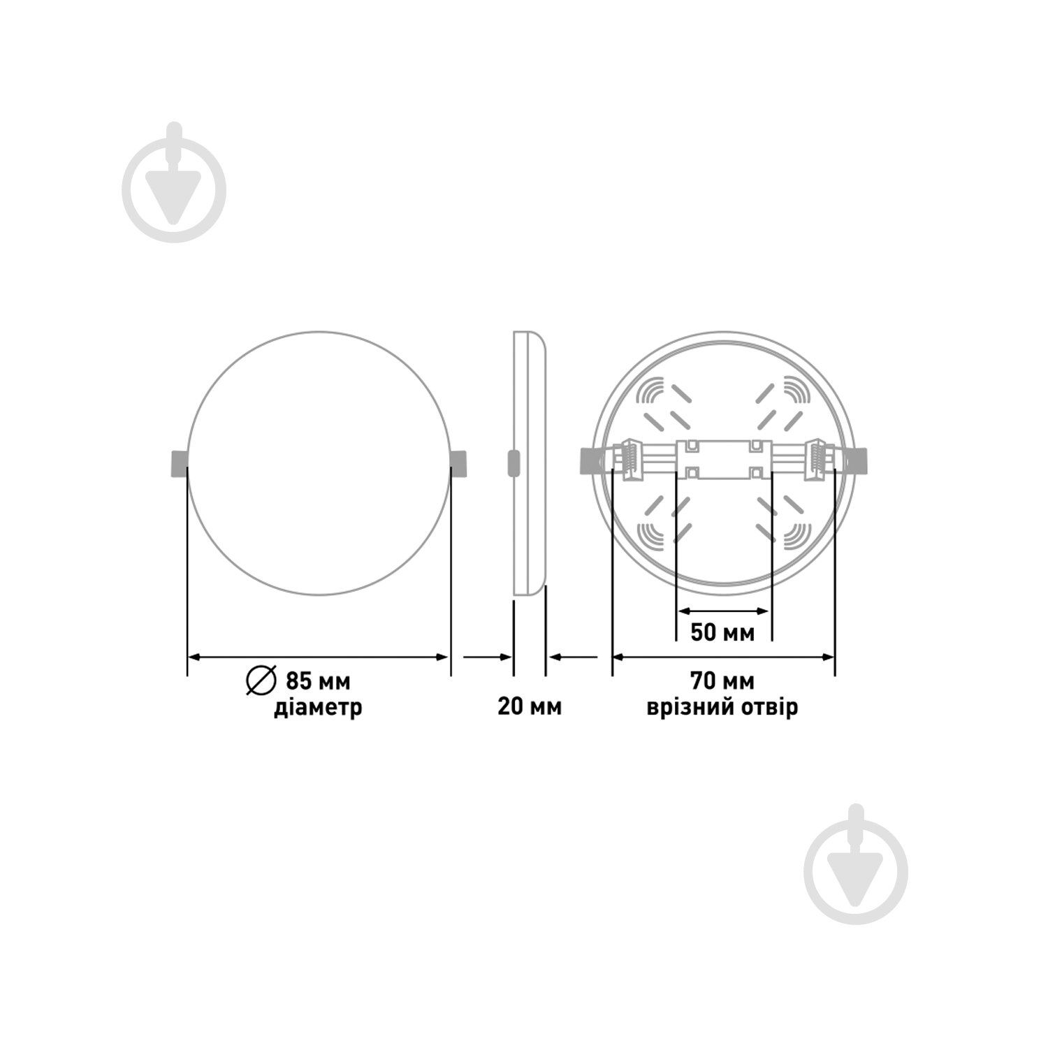 Светильник светодиодный Global 2in1 9 Вт белый матовый 4100 К 1-GSP-0941-RS - фото 4