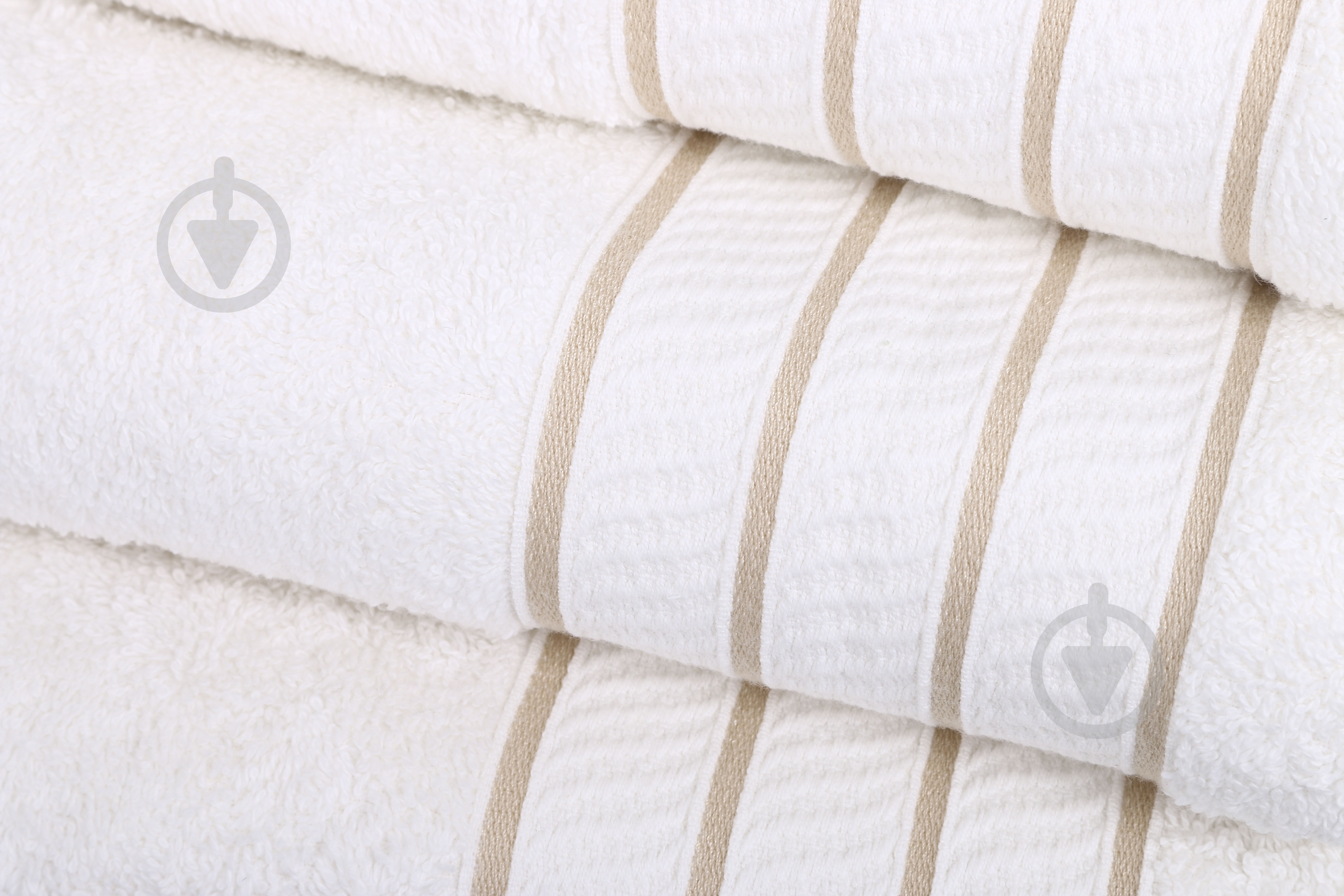Полотенце Elegance 70x135 см белый/коричневый Bumbacel - фото 2 Полотенце Elegance 70x135 см белый/коричневый Bumbacel - фото 2