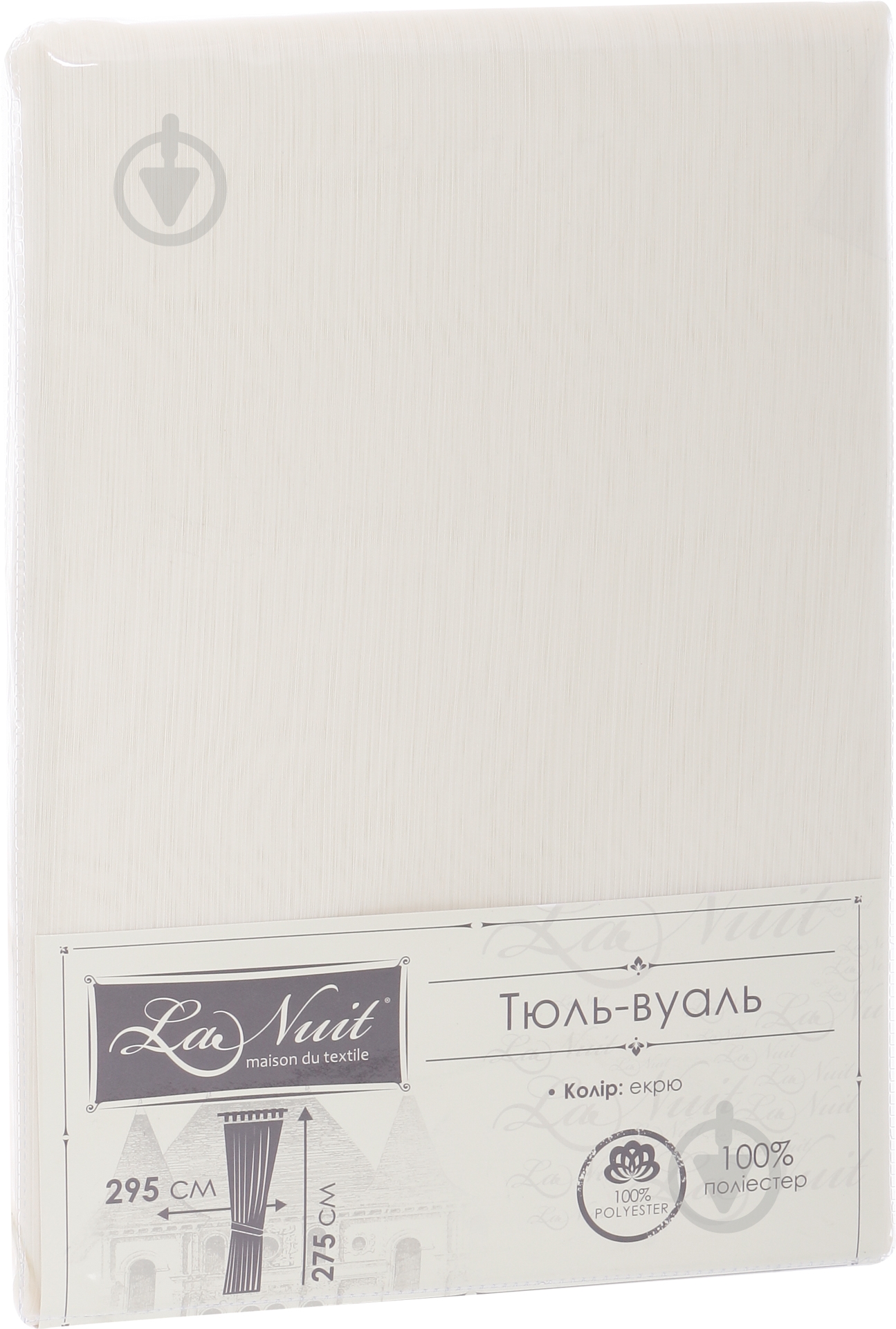 Тюль Рубец экрю 295x275 см La Nuit - фото 3
