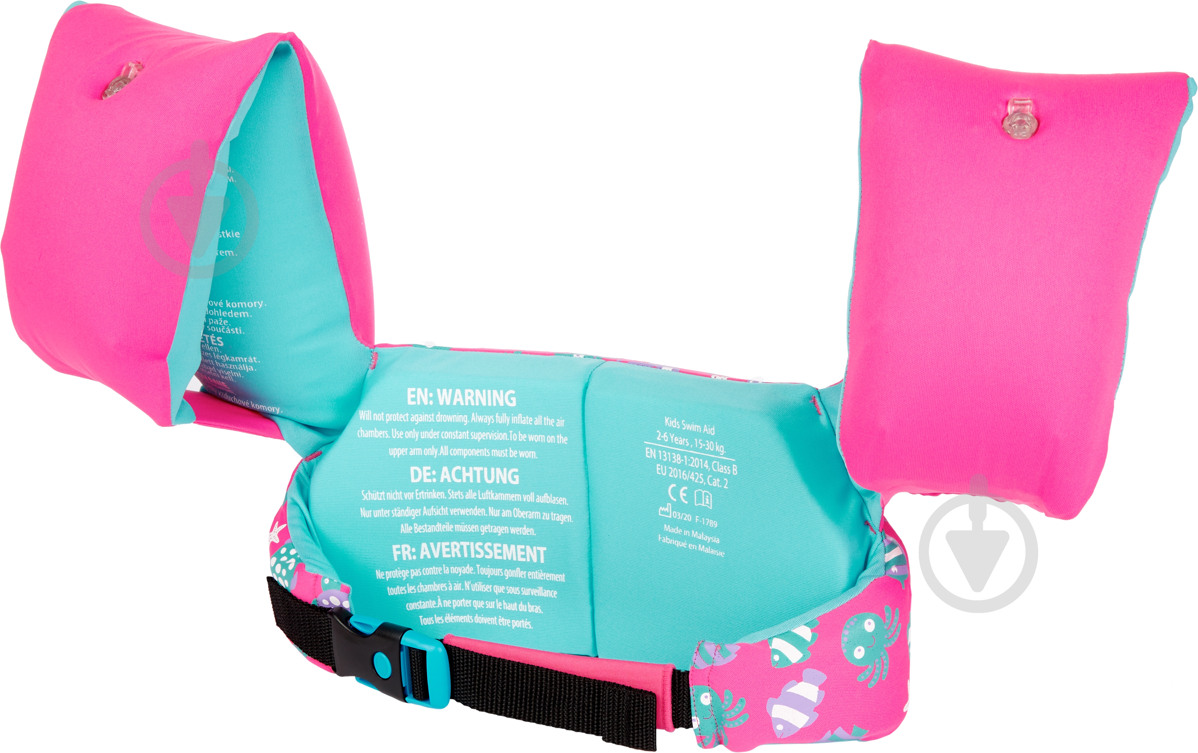 Нарукавники Energetics KIDS SWIM AID 414646-900391 рожевий - фото 2