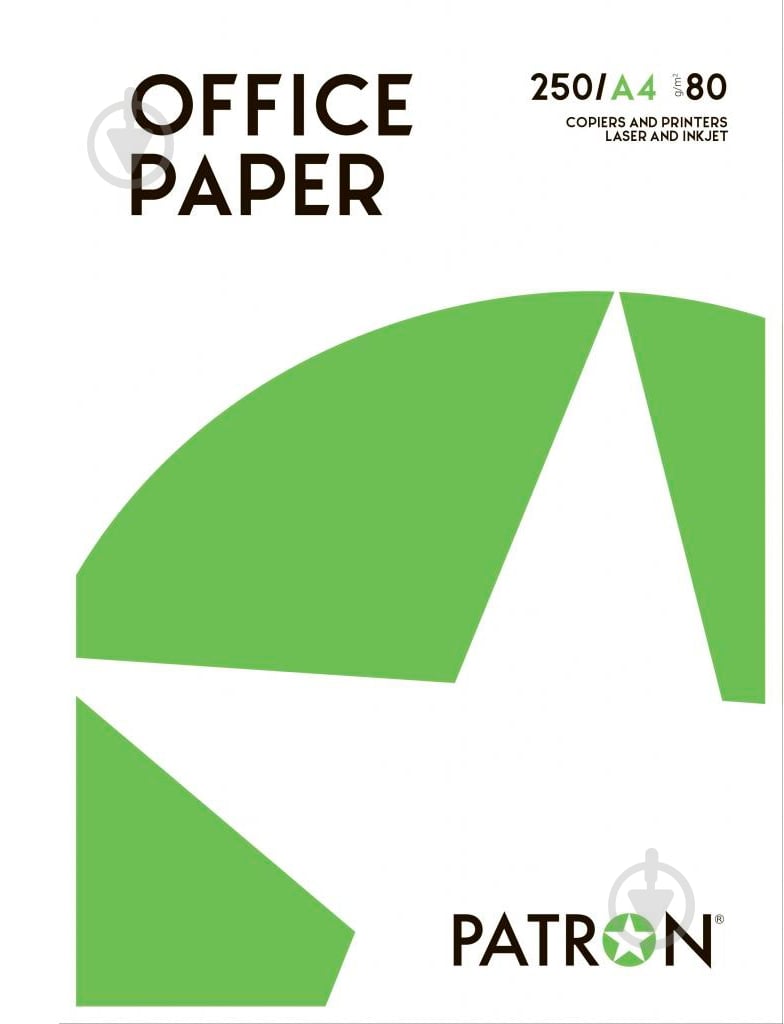 Папір офісний Patron Office Paper А4 80 г/м² 250 аркушів білий (PN-PU-003-2) - фото 1