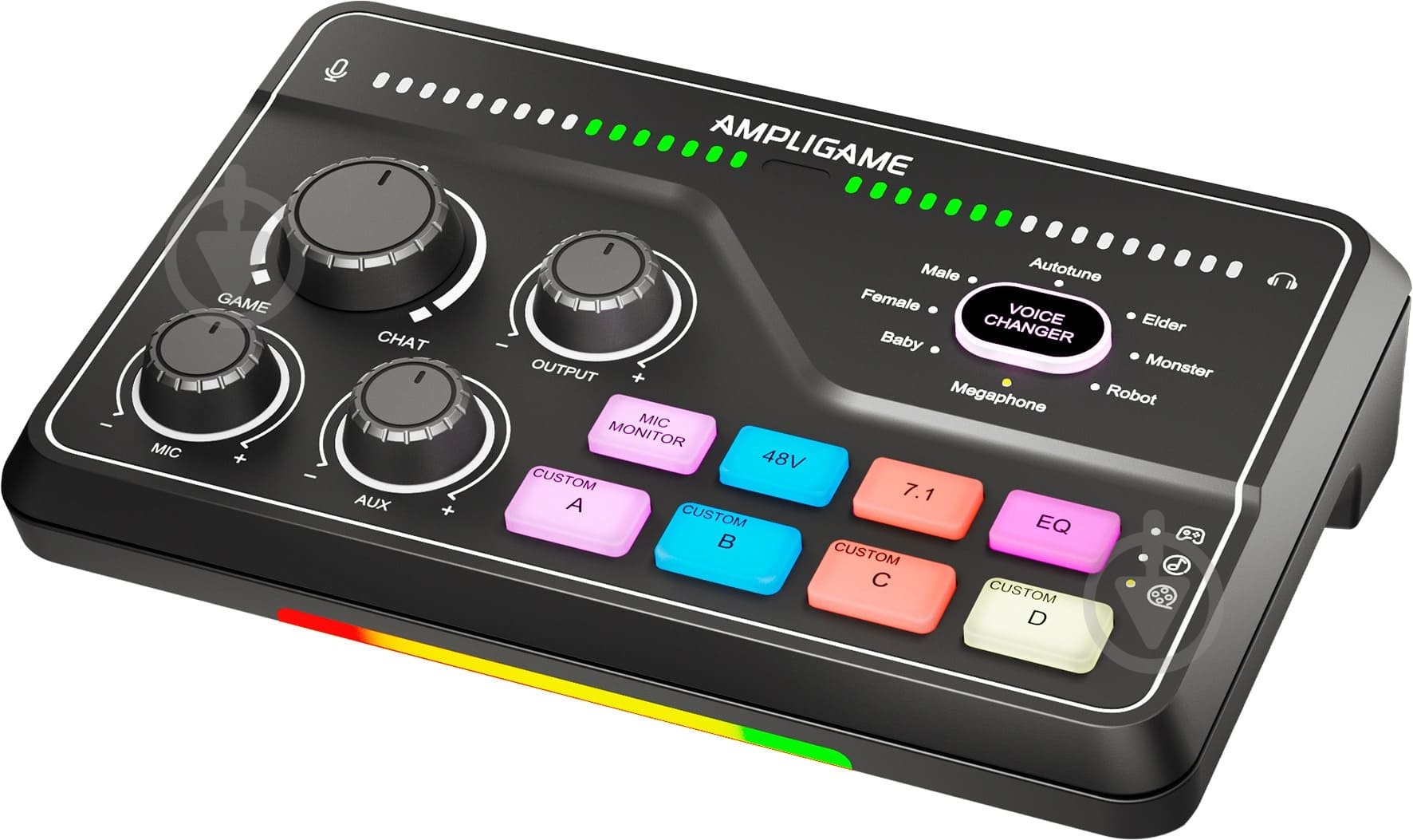 Мікшер FIFINE SC8 gaming sound card (SC8) Black - фото 3 Мікшер FIFINE SC8 gaming sound card (SC8) Black - фото 3