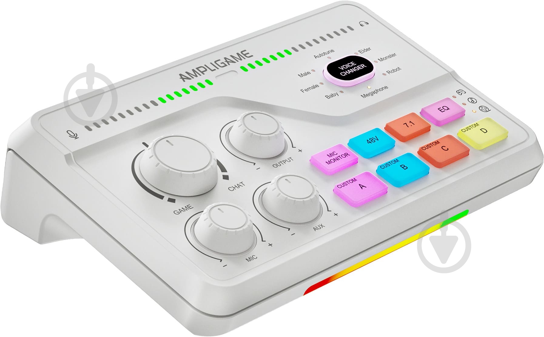 Микшер FIFINE SC8W gaming sound card (SC8W) White - фото 2 Микшер FIFINE SC8W gaming sound card (SC8W) White - фото 2