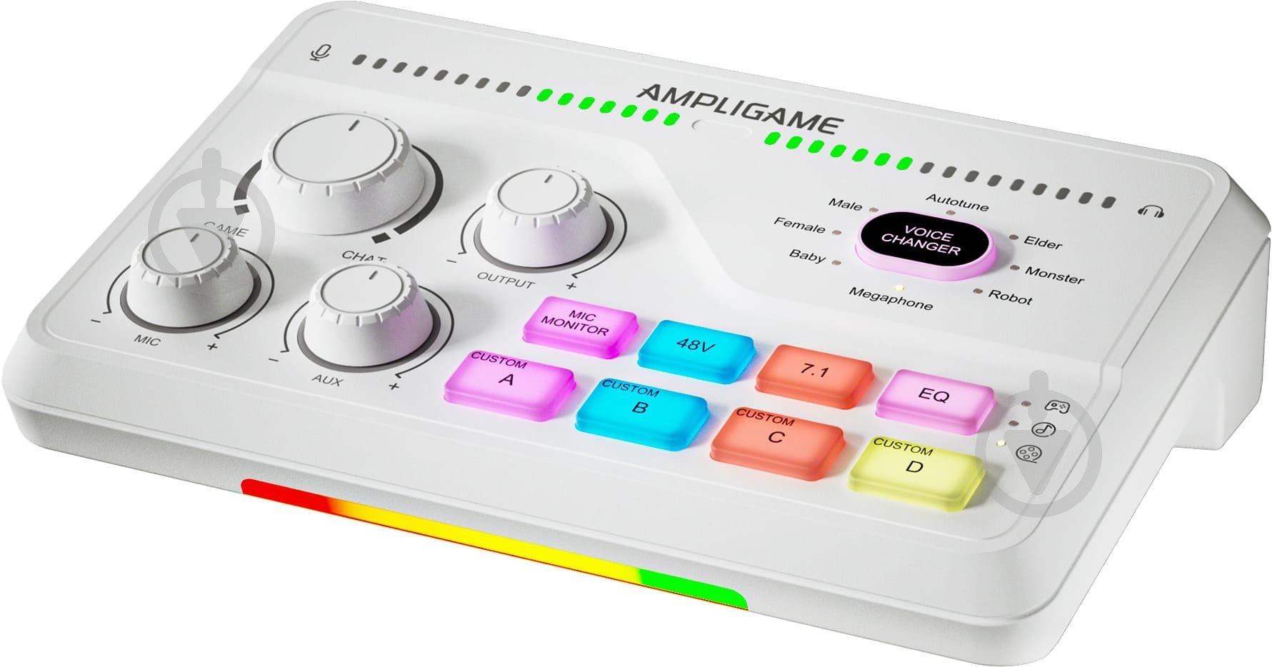 Микшер FIFINE SC8W gaming sound card (SC8W) White - фото 3 Микшер FIFINE SC8W gaming sound card (SC8W) White - фото 3