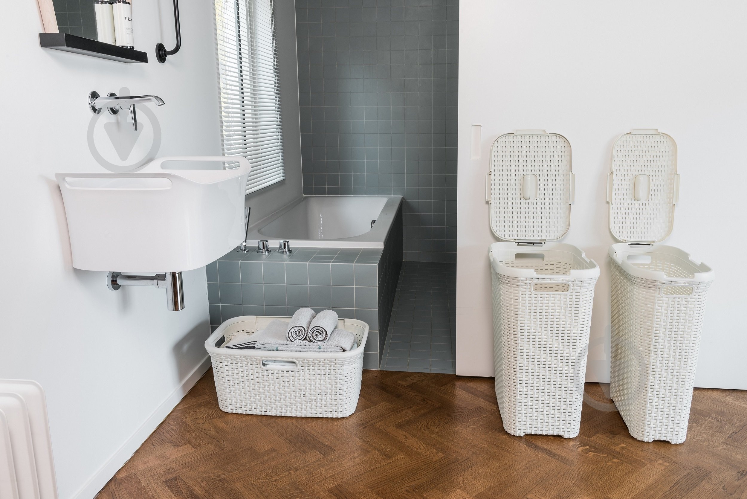 Кошик для білизни Curver RATTAN STYLE 40 л кремовий - фото 2