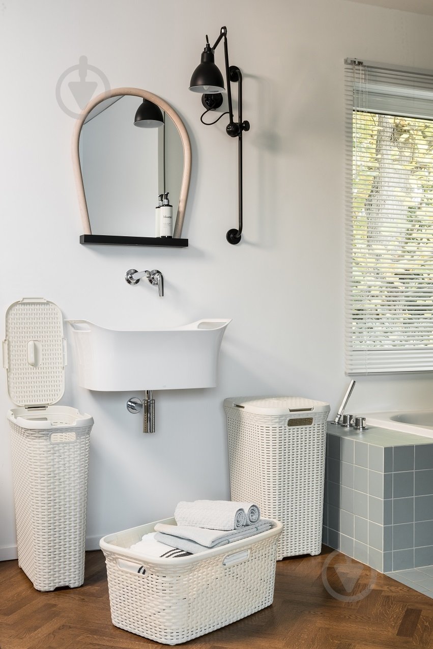 Кошик для білизни Curver RATTAN STYLE 40 л кремовий - фото 3
