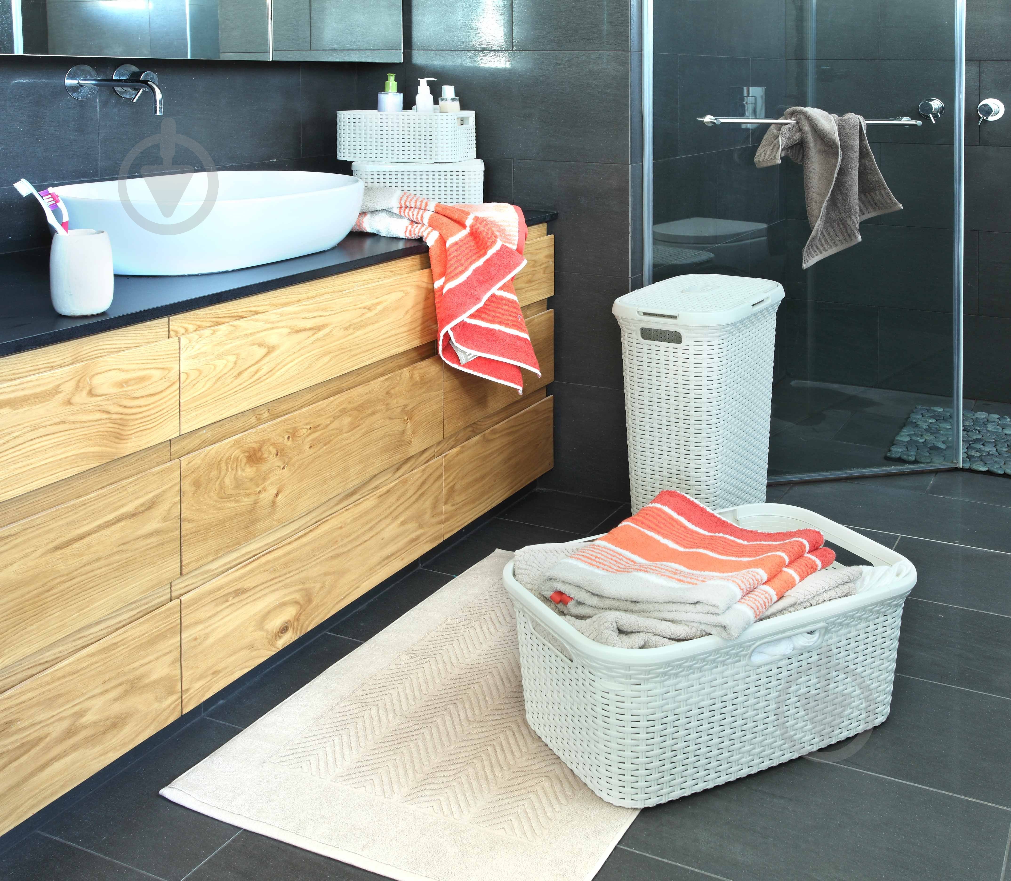Кошик для білизни Curver RATTAN STYLE 40 л кремовий - фото 4
