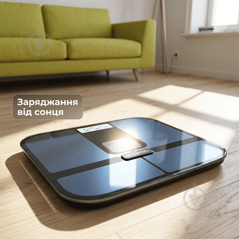 Смарт-весы RENPHO Elis Solar 2 Black R-A020-BK - фото 5 Смарт-весы RENPHO Elis Solar 2 Black R-A020-BK - фото 5