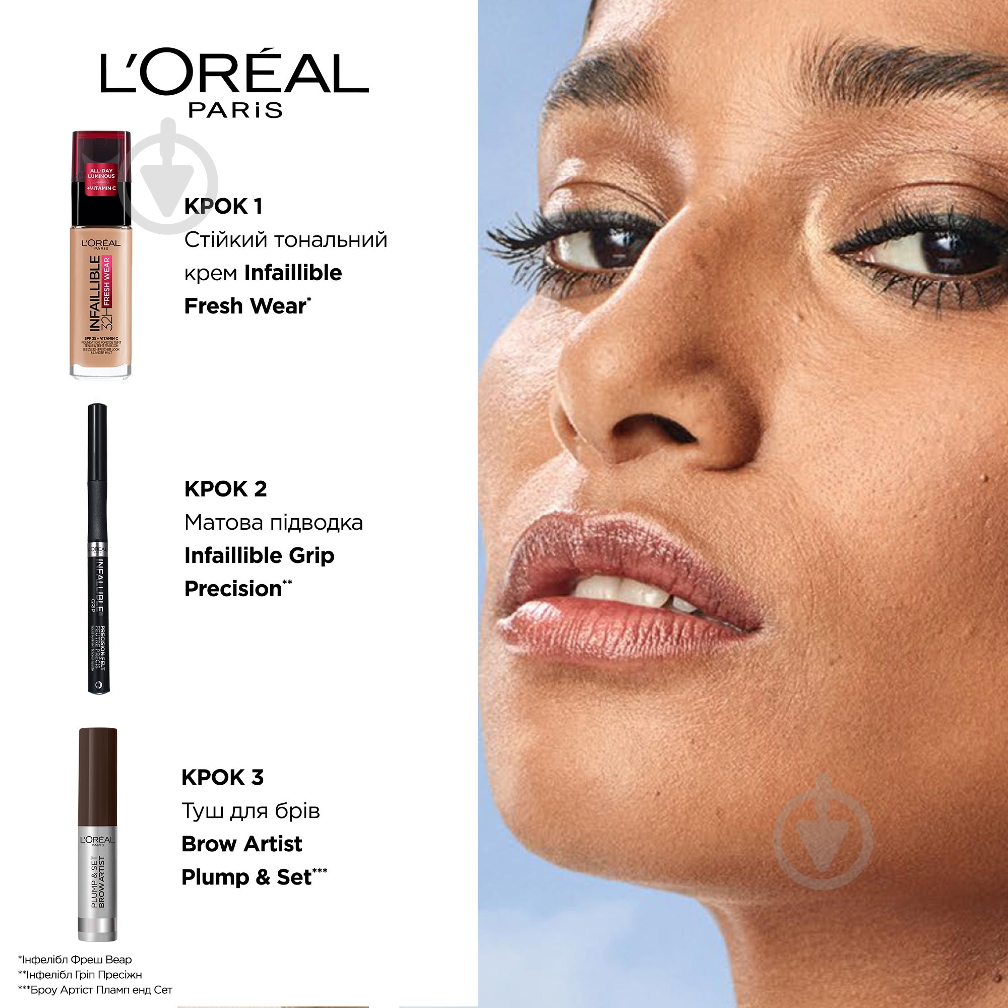 Підводка-фломастер L'Oreal Paris Infallible Ультратонка матова Black 9 г - фото 4