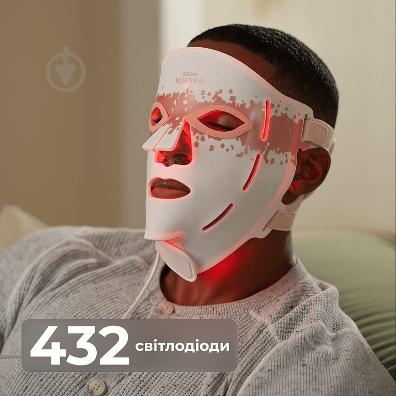 LED-маска для лица RENPHO Artemis Light Therapy E100B-1-PK - фото 3 LED-маска для лица RENPHO Artemis Light Therapy E100B-1-PK - фото 3