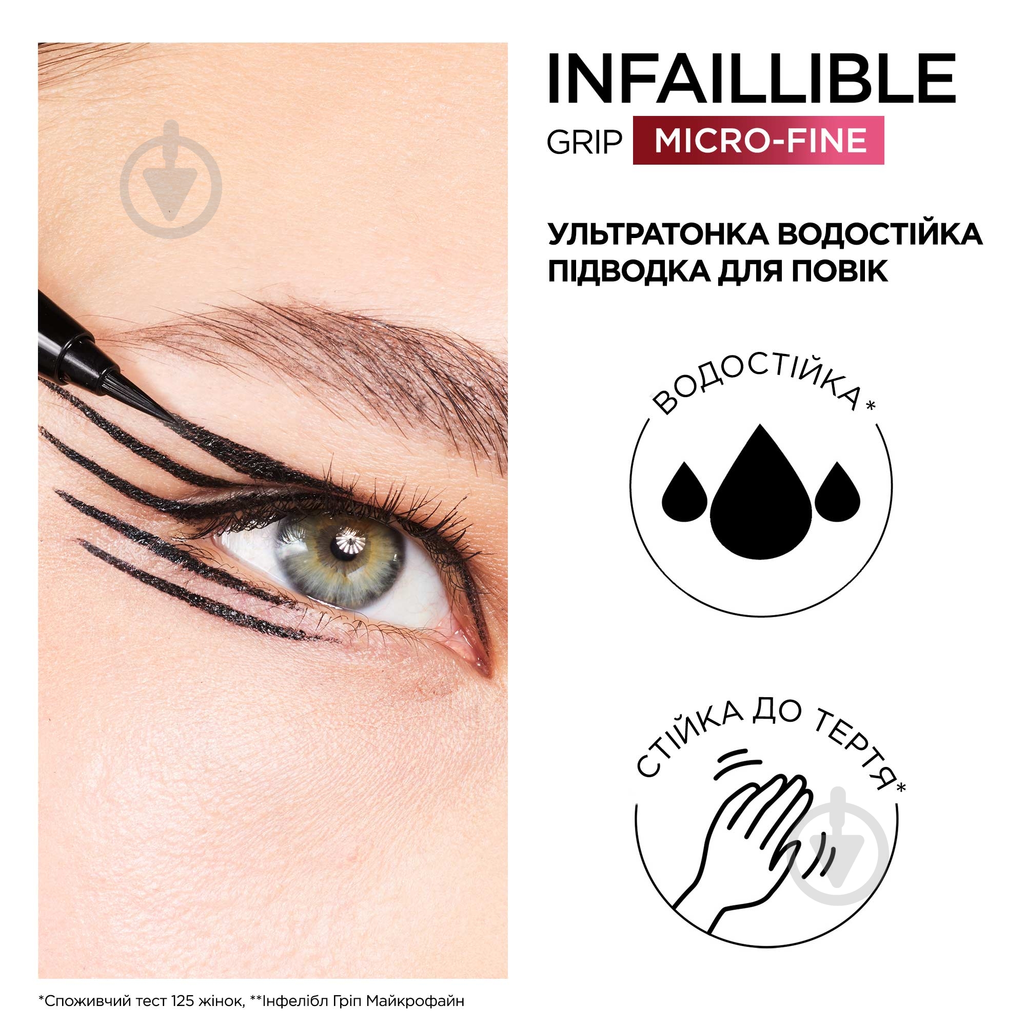 Подводка-фломастер L'Oreal Paris Infallible Microfine черный 9 г - фото 3
