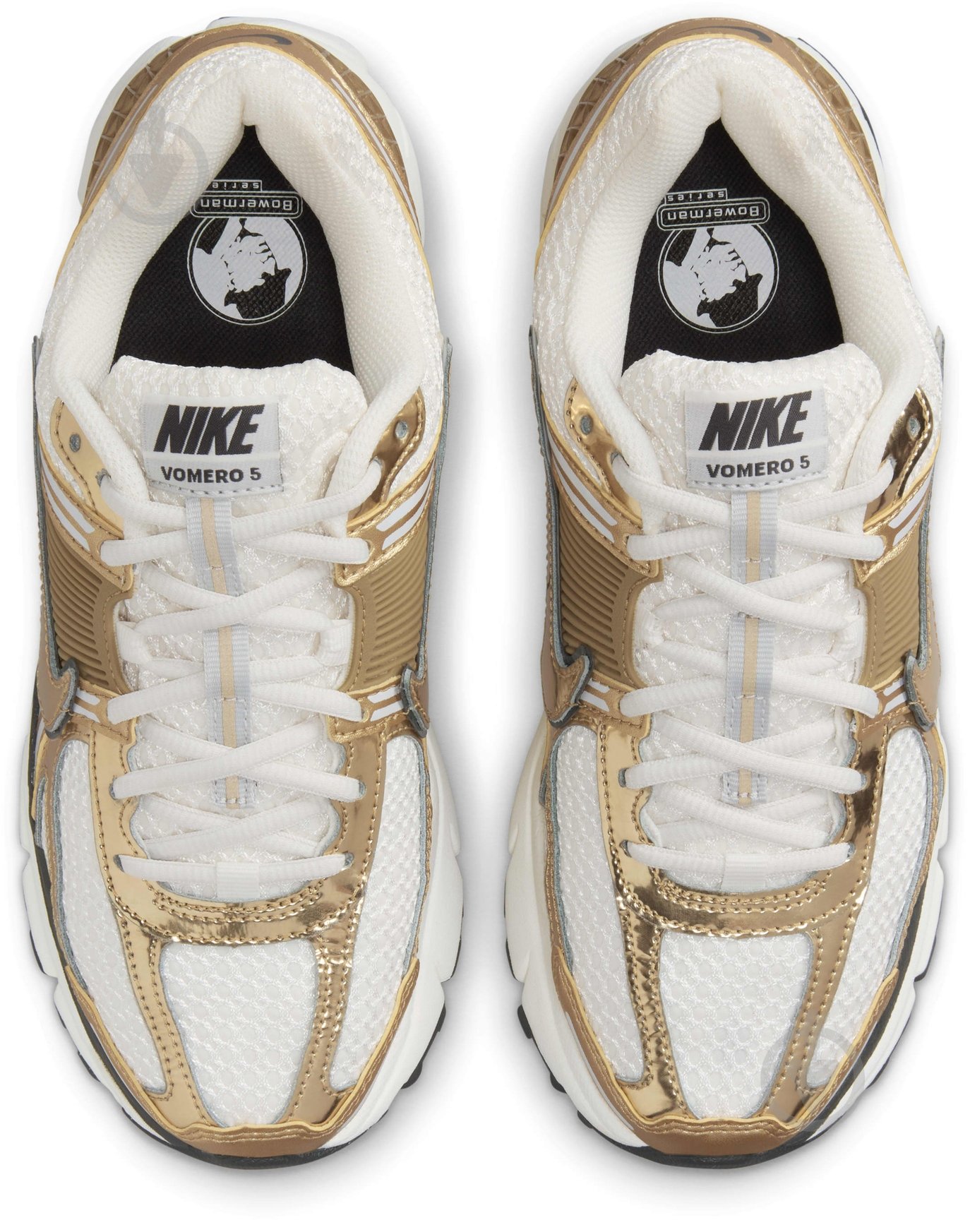 Кроссовки женские демисезонные Nike W ZOOM VOMERO 5 GLD HF7723-001 р.40,5 бело-золотые - фото 5