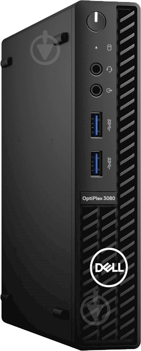 Неттоп Dell OptiPlex 3080 Micro (N011O3080MFF_UBU) black - фото 1