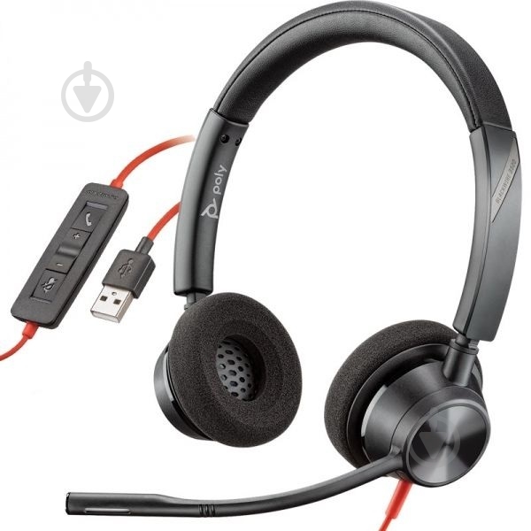 Навушники Plantronics Blackwire 3320 black (213934-01) - фото 1 Навушники Plantronics Blackwire 3320 black (213934-01) - фото 1