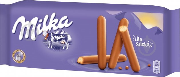ᐉ Печиво Milka Ліла Стікс вкрите молочним шоколадом 112 г