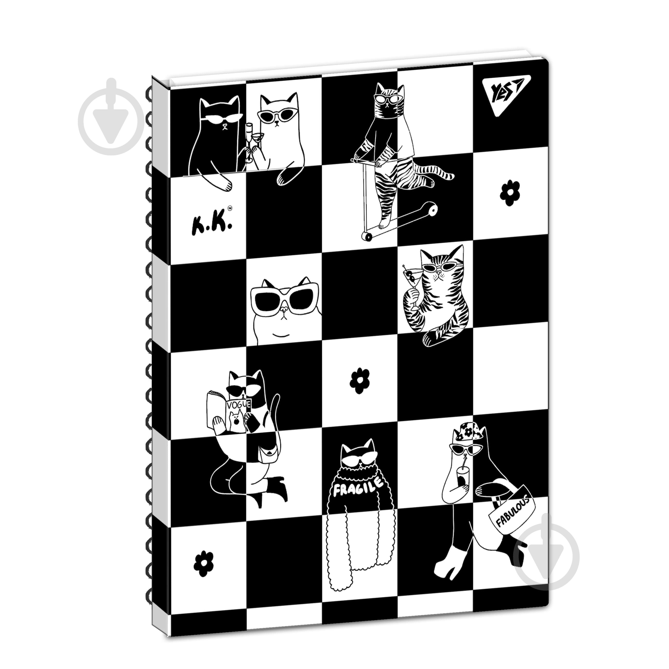 Блокнот YES А5 50 лист. Tatoo Cats клетка - фото 1 Блокнот YES А5 50 лист. Tatoo Cats клетка - фото 1