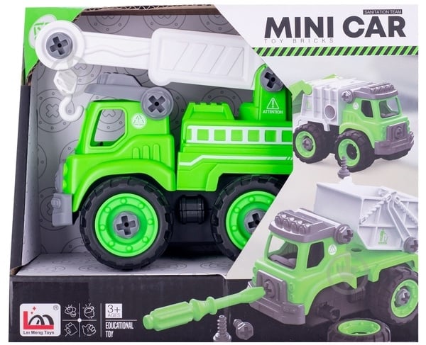 Машинка DIY Spatial Creativity Зеленый кран CJ-1614185 - фото 2 Машинка DIY Spatial Creativity Зеленый кран CJ-1614185 - фото 2