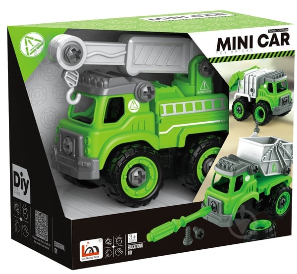 Машинка DIY Spatial Creativity Зеленый кран CJ-1614185 - фото 1 Машинка DIY Spatial Creativity Зеленый кран CJ-1614185 - фото 1