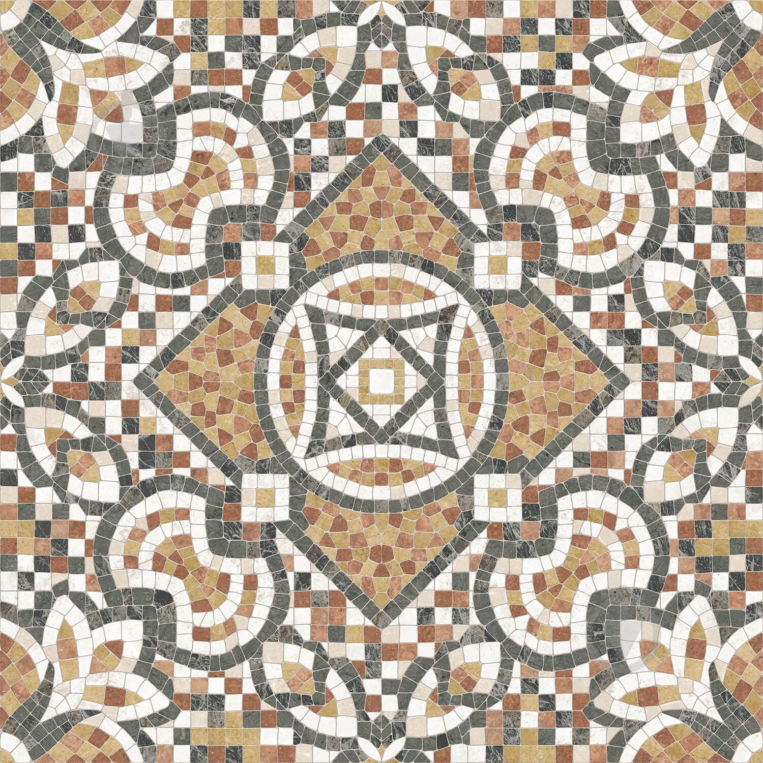 Плитка Golden Tile Arte Mosaico brown AM7830 40x40 см - фото 1