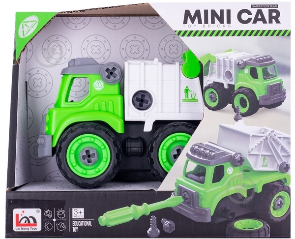 Конструктор DIY Spatial Creativity Мусоровоз CJ-1614182 - фото 2 Конструктор DIY Spatial Creativity Мусоровоз CJ-1614182 - фото 2