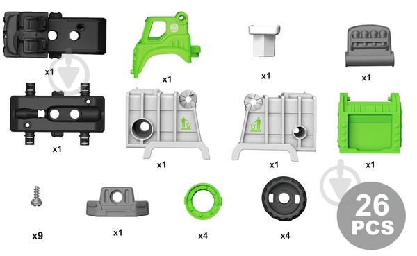Конструктор DIY Spatial Creativity Мусоровоз CJ-1614182 - фото 4 Конструктор DIY Spatial Creativity Мусоровоз CJ-1614182 - фото 4