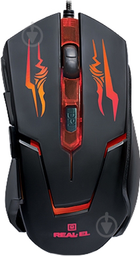 Мышка Real-el RM-520 Gaming black - фото 1