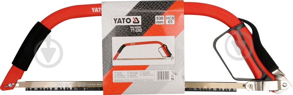 Пила лучковая 530 мм YATO YT-3202 - фото 2