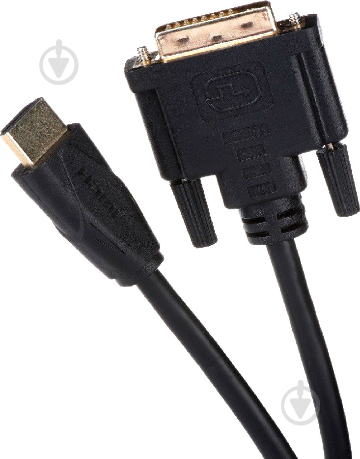 Кабель 2E HDMI – DVI 1.8 м черный Molding Type - фото 1 Кабель 2E HDMI – DVI 1.8 м черный Molding Type - фото 1