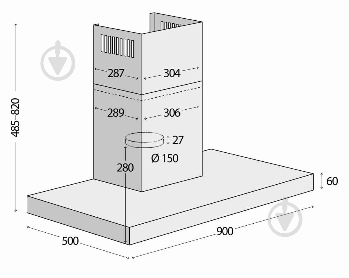 Вытяжка Concept OPK4590bc - фото 9