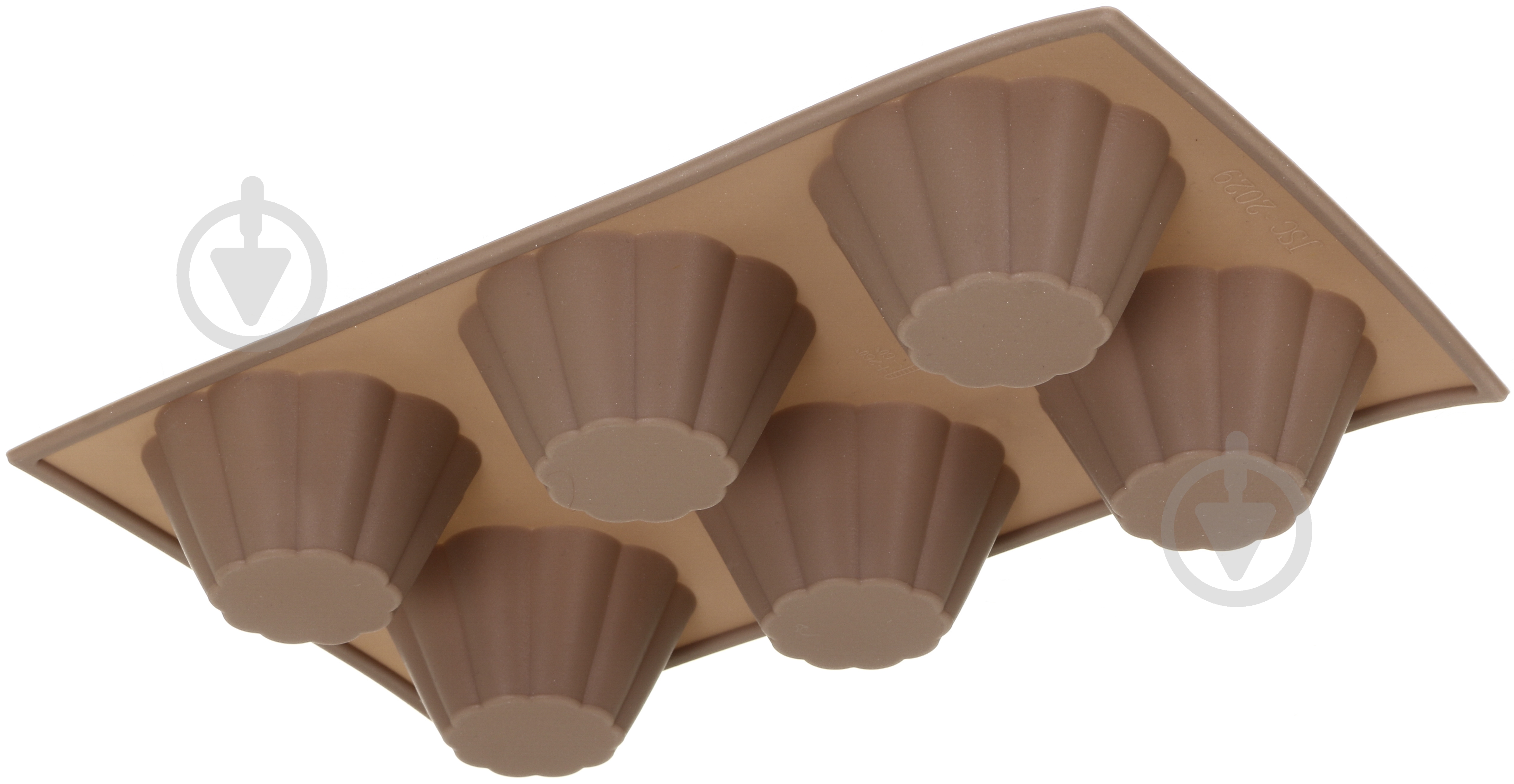 Форма для кексів Smart Kitchen by Flamberg на 6 шт. Peach&Brown series 29,5х17,5х3 см коричневий - фото 3