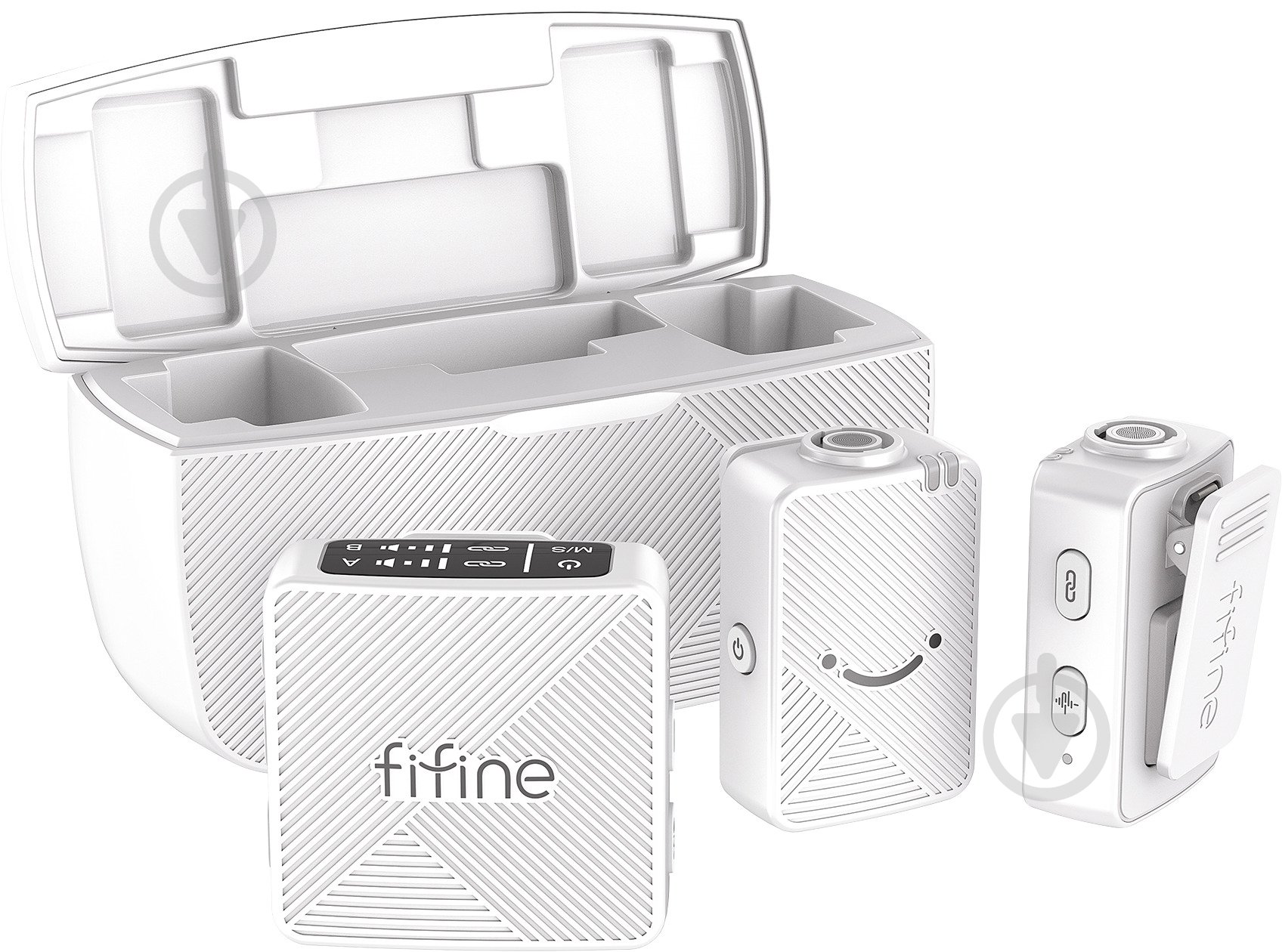 Мікрофон FIFINE петличний M9W White (M9W) - фото 1