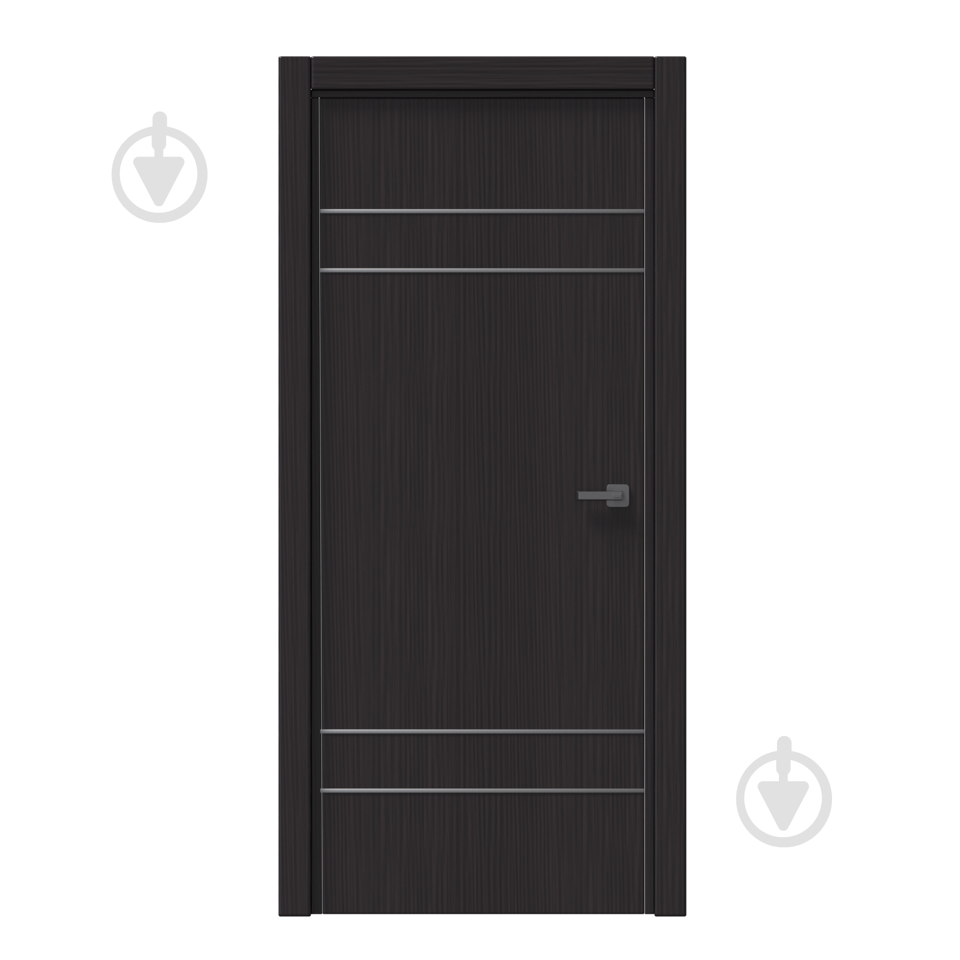 Дверное полотно IN WOOD ET-03 ПГ с черным молдингом и кромкой 600 мм лиственница горная - фото 1 Дверное полотно IN WOOD ET-03 ПГ с черным молдингом и кромкой 600 мм лиственница горная - фото 1