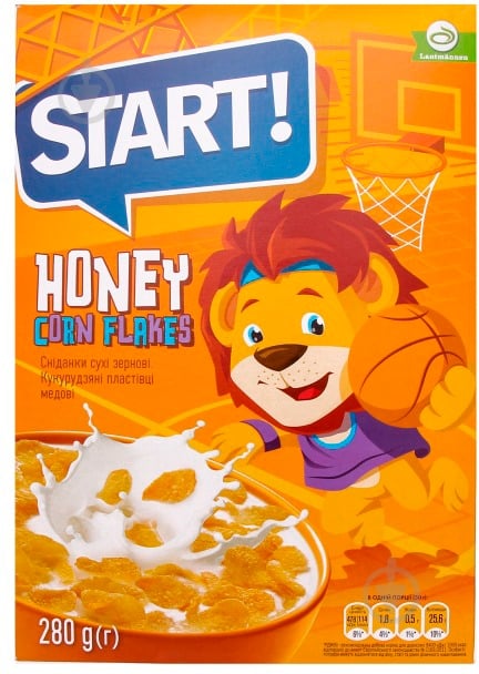 Хлопья AXA медовые 280 г - фото 1