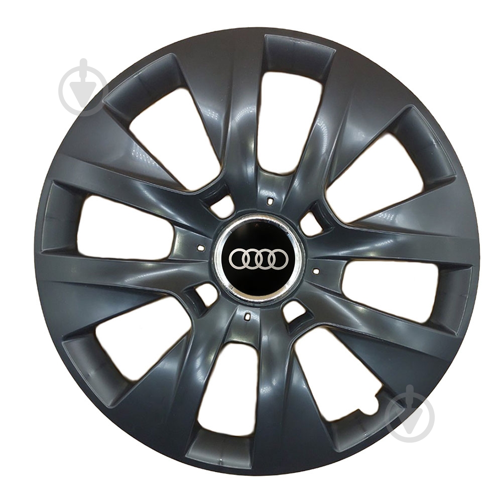 Колпак для колес SJS Audi 334 R15" 4 шт. черный - фото 1 Колпак для колес SJS Audi 334 R15" 4 шт. черный - фото 1
