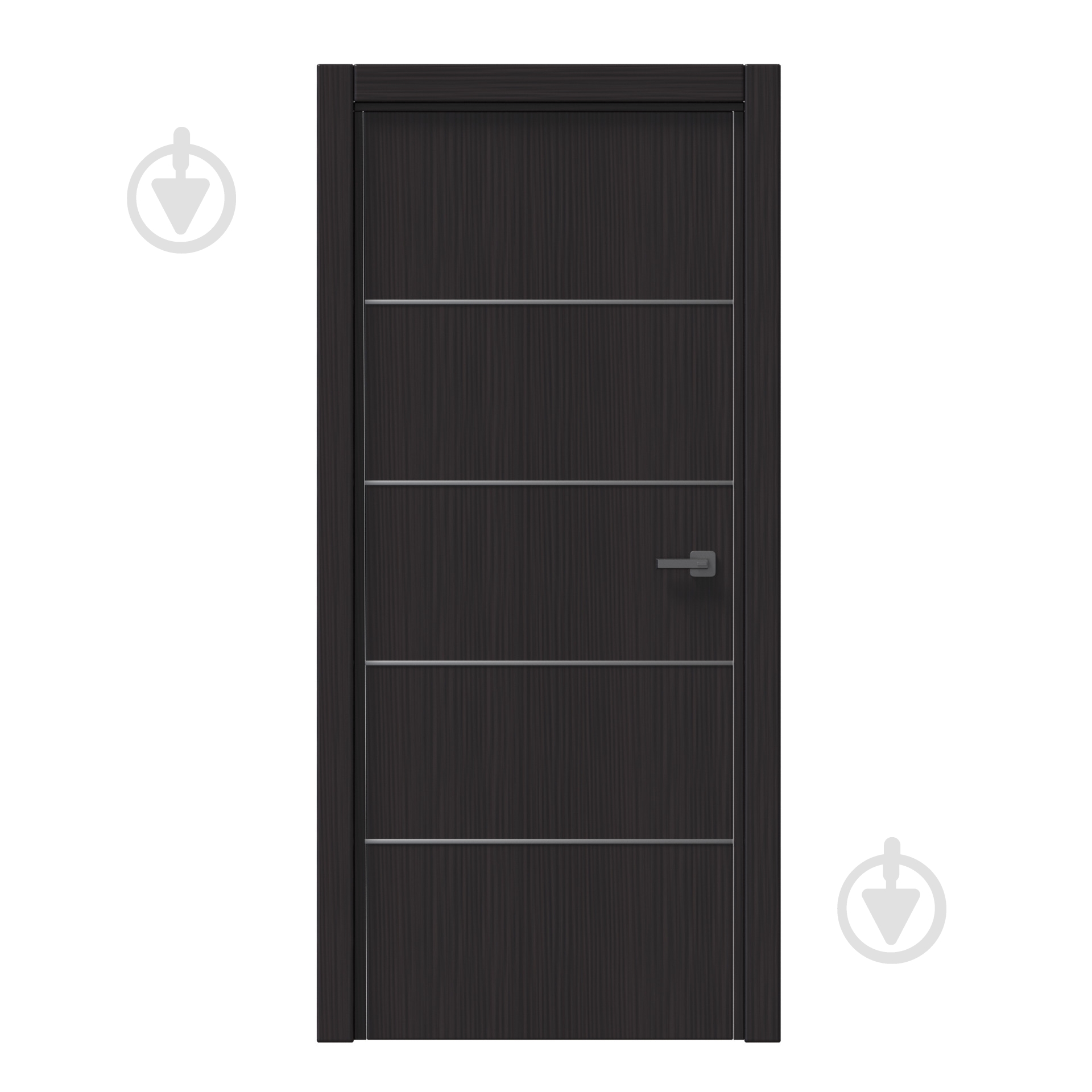 Дверне полотно IN WOOD ET-04 ПГ із чорним молдингом і кромкою 700 мм модрина гірська - фото 1 Дверне полотно IN WOOD ET-04 ПГ із чорним молдингом і кромкою 700 мм модрина гірська - фото 1