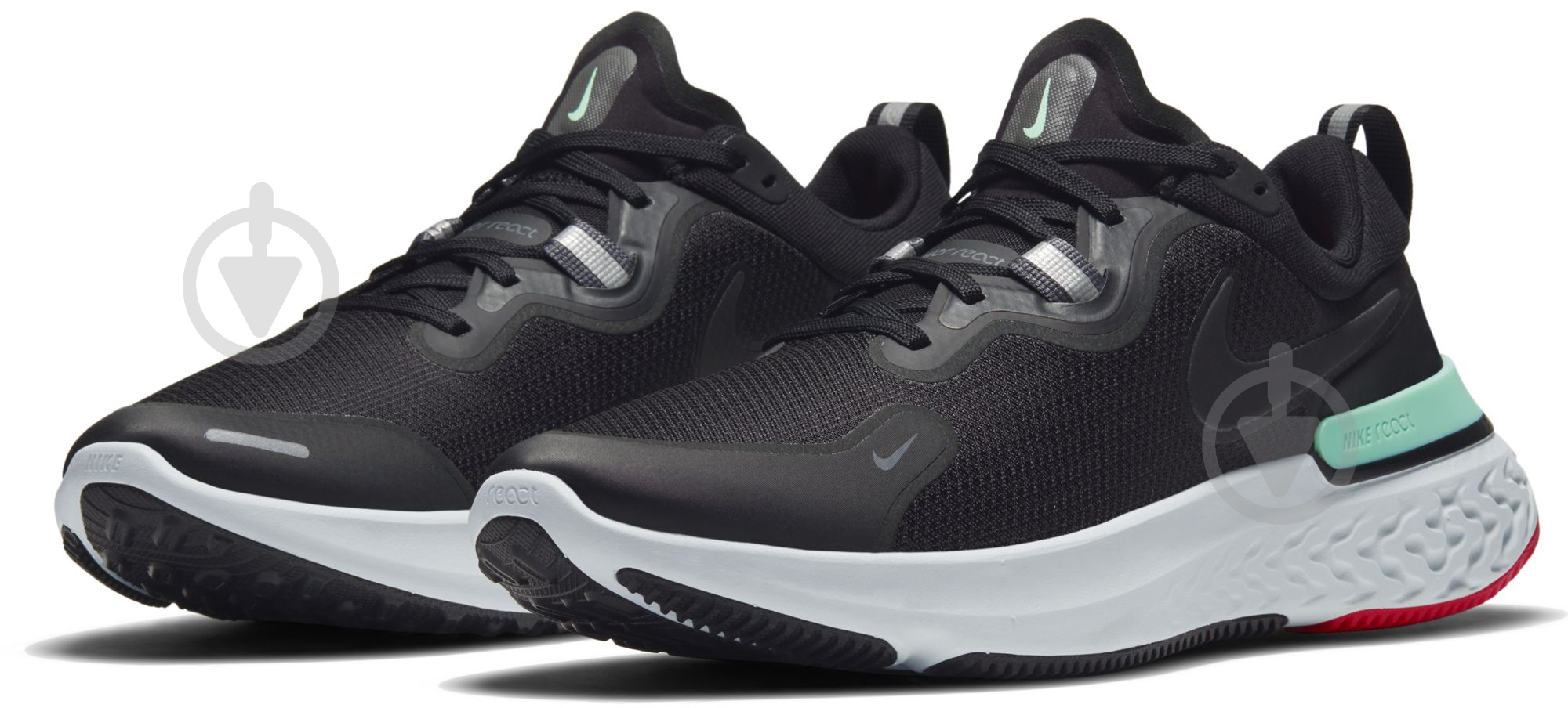 Кроссовки мужские летние Nike REACT MILER CW1777-013 р.44,5 черные - фото 1