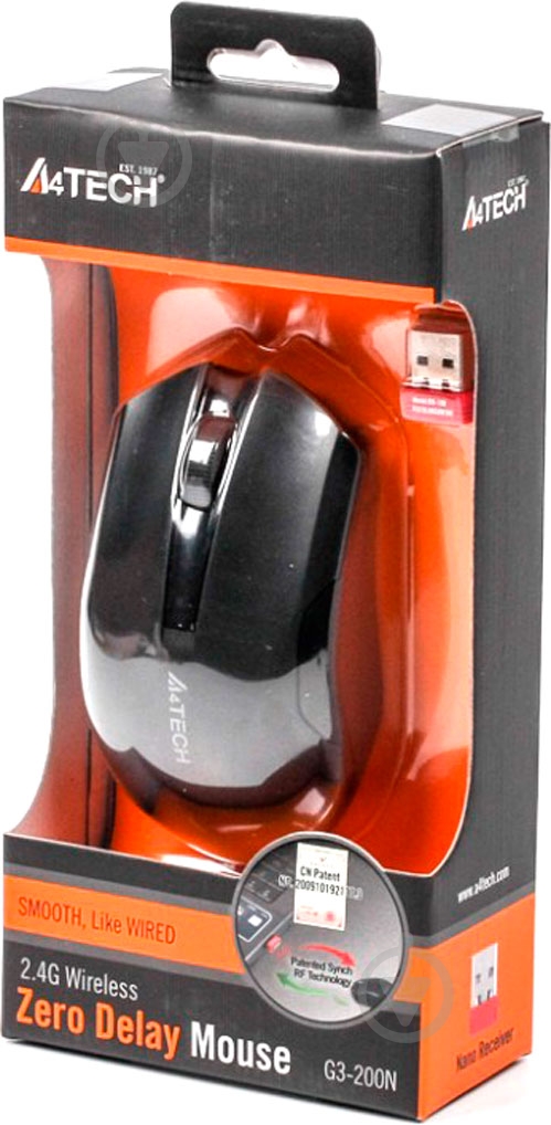 Мышь A4Tech G3-200 N black - фото 4 Мышь A4Tech G3-200 N black - фото 4