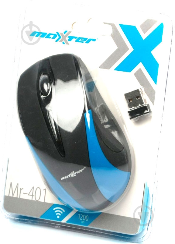 Миша Maxxter Mr-401-B black/blue - фото 4 Миша Maxxter Mr-401-B black/blue - фото 4
