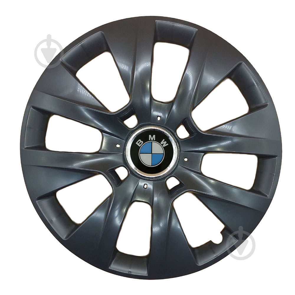 Ковпак для коліс SJS BMW 334 R15" 4 шт. чорний - фото 1