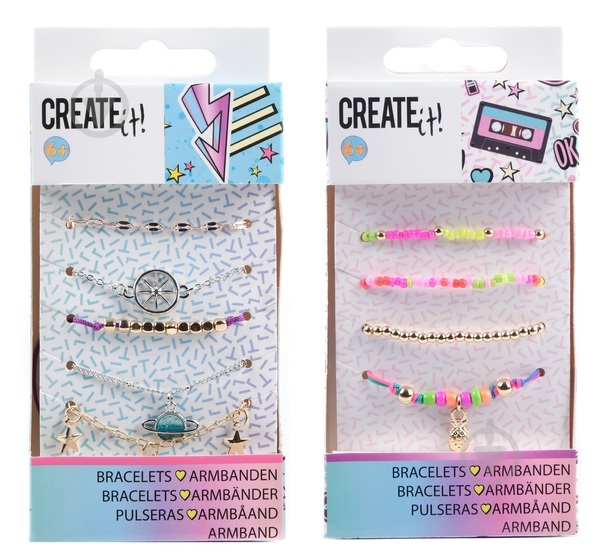 Набор украшений браслеты из бисера в ассортименте - фото 1