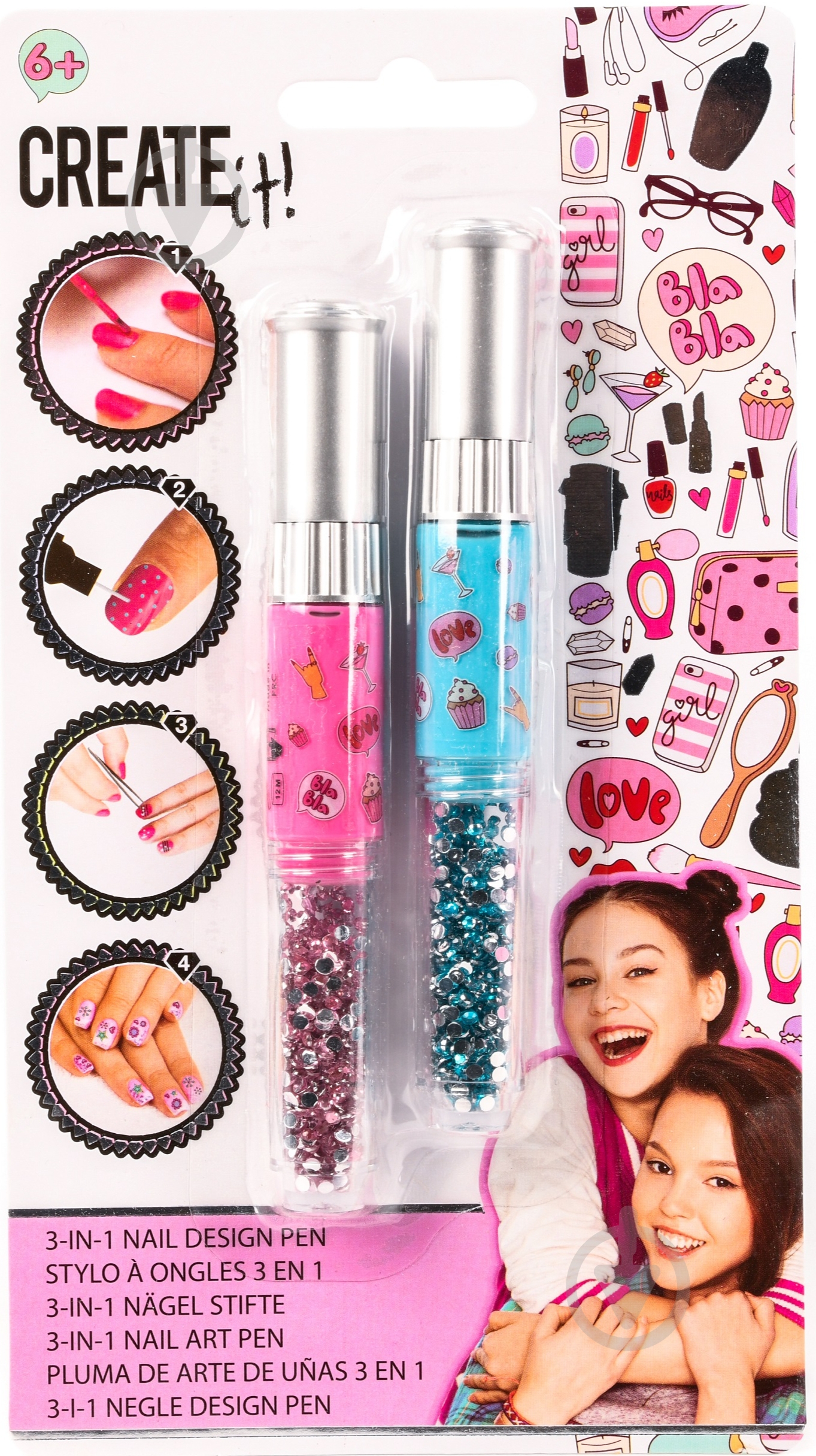 Набор лаков для ногтей CREATE IT! с конфетти в ассортименте - фото 1 Набор лаков для ногтей CREATE IT! с конфетти в ассортименте - фото 1