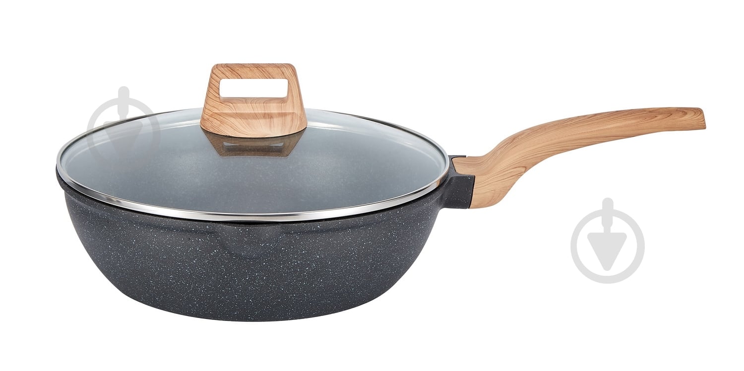 Сковорода с крышкой Kohen Eco Petra Deep w.lid 28 см KN91638 - фото 1