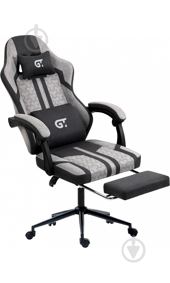 Кресло игровое GT Racer X-2337 серый - фото 6