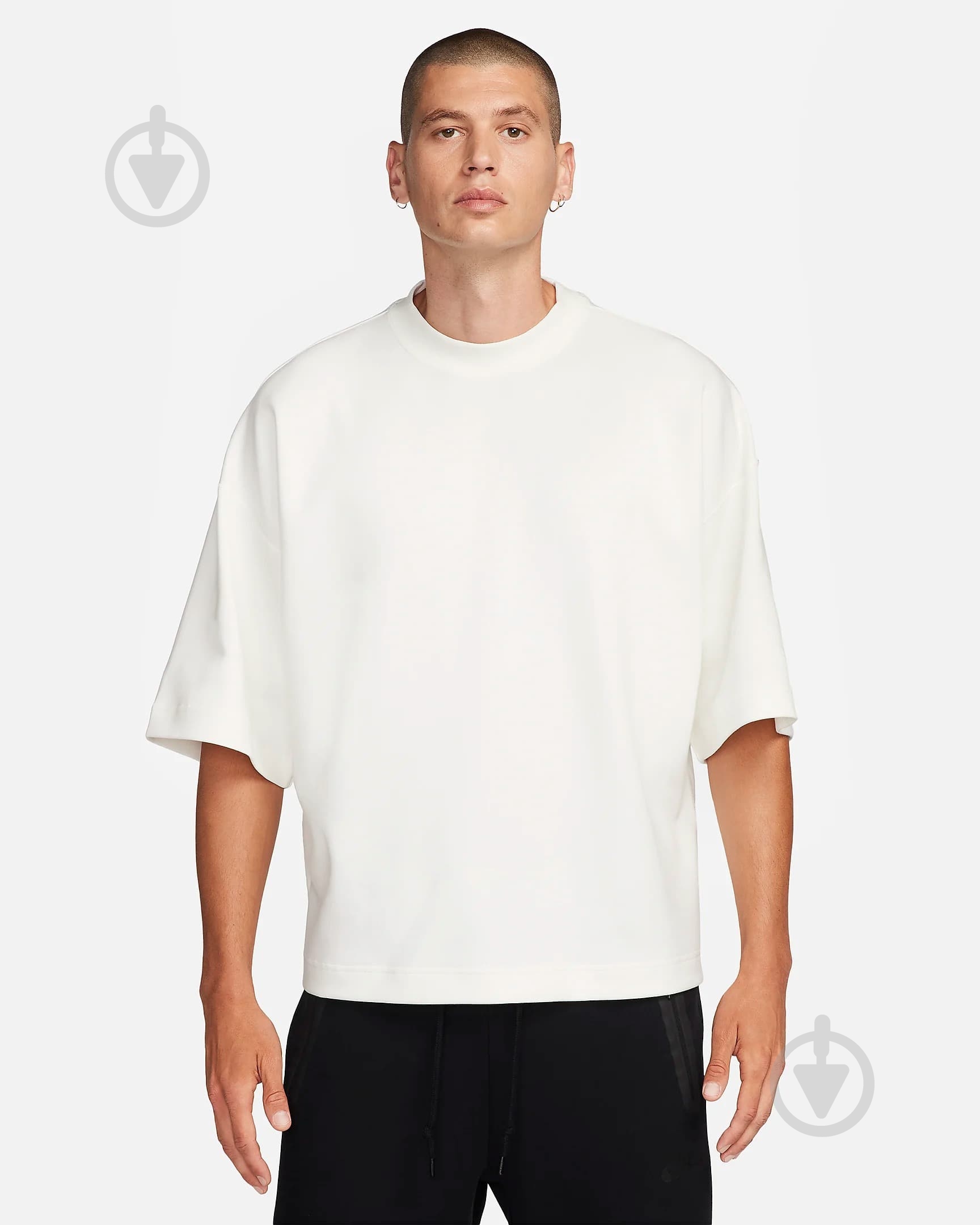 Футболка Nike M NK TCH FLC SS TOP FB8165-133 р.XL бежевый - фото 1
