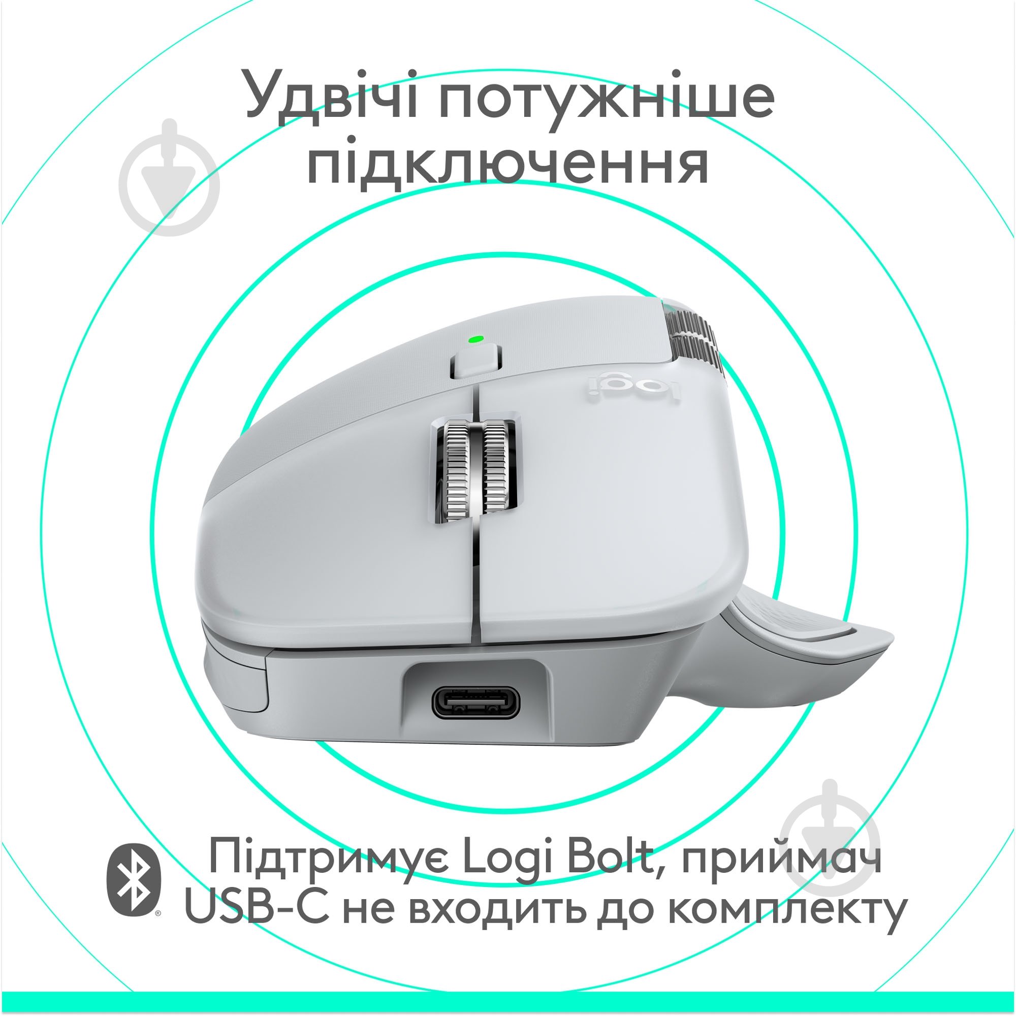 Игровая мышь Logitech MX Master 4 for Mac Performance Wireless Mouse white silver (910-007576) - фото 10