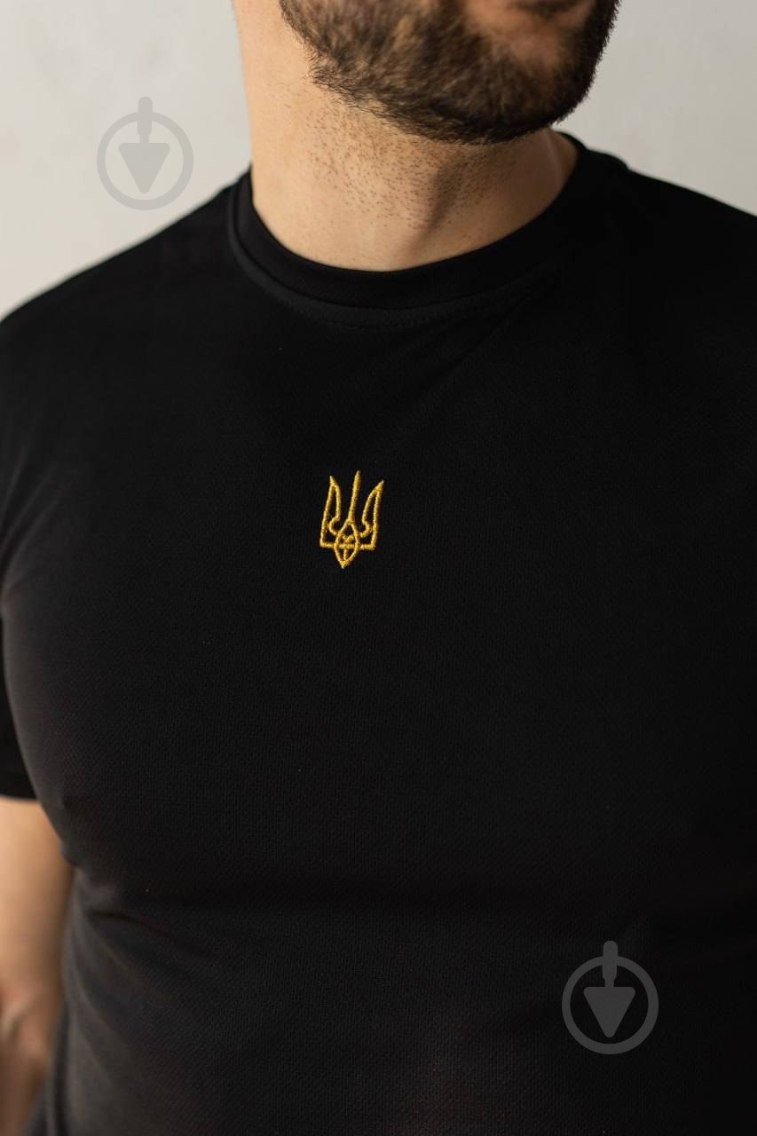 Футболка LOGOS-Tac COOLMAX с вышивкой Золотой Герб 04-09-00-0003 р.XL black - фото 4
