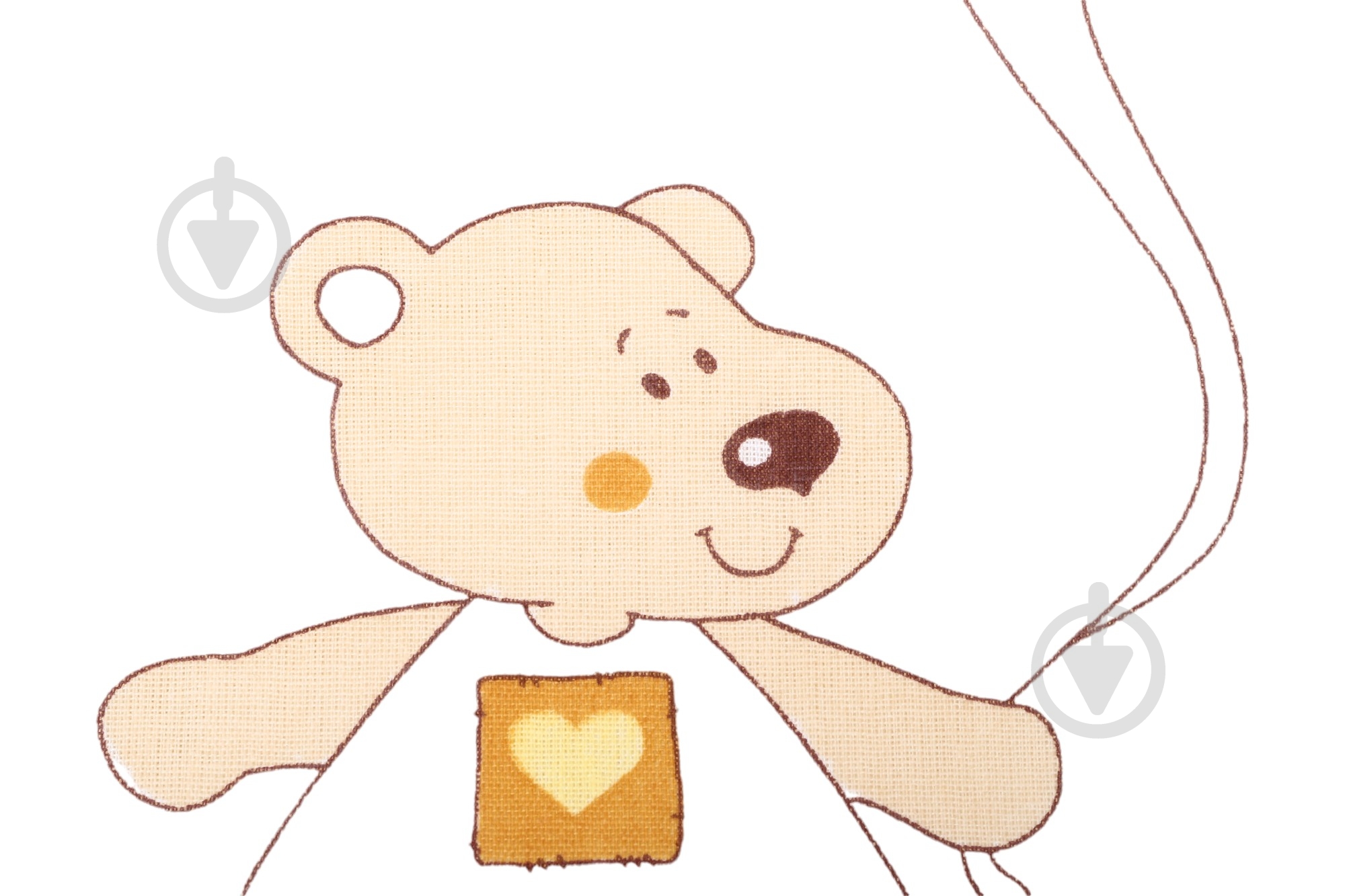 Пеленка Білтекс Мишка с воздушными шариками 90х110 см желтый - фото 2