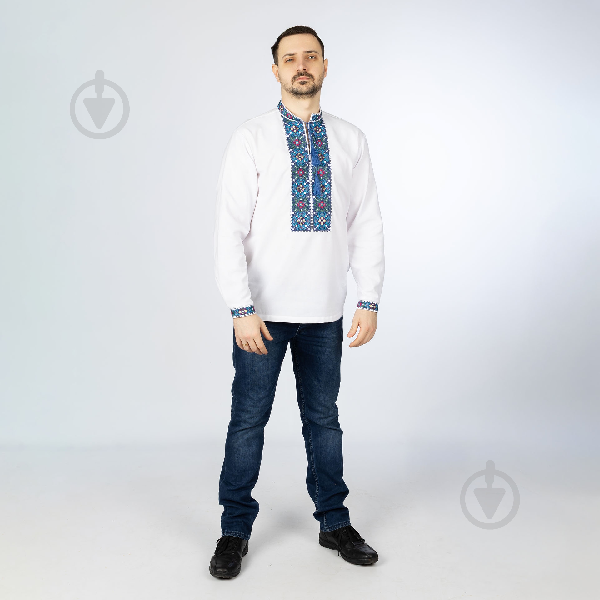 Вишиванка Едельвіка 184-24/09 білий р. M - фото 2 Вишиванка Едельвіка 184-24/09 білий р. M - фото 2