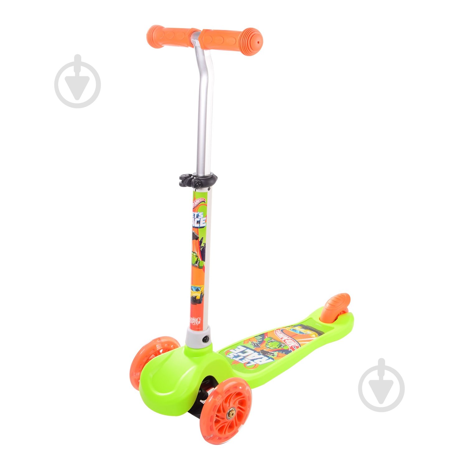 Самокат Hot Wheels зеленый LS2115 - фото 4