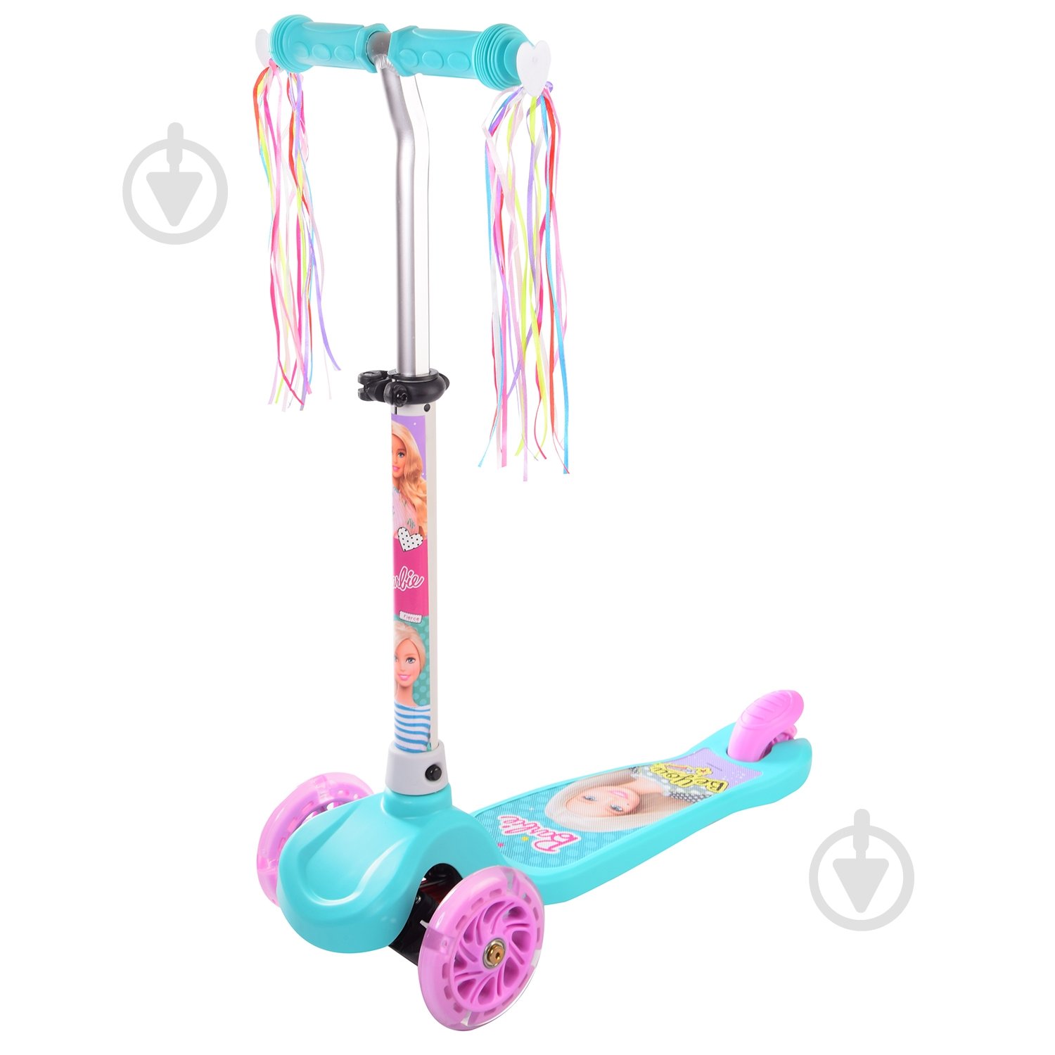 Самокат Barbie бирюзовый LS2116 - фото 1